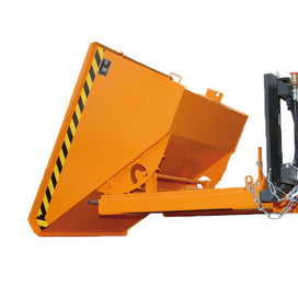 bauer gabelstapler kippbehälter expo