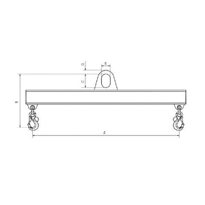 Tigrip® TTS-E Kranhakentraverse - ohne Verstellung