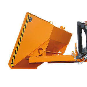 bauer gabelstapler kippbehälter expo