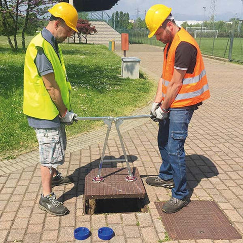 Italifters XT3 Kompass-Schachtdeckelheber mit Doppelmagneten