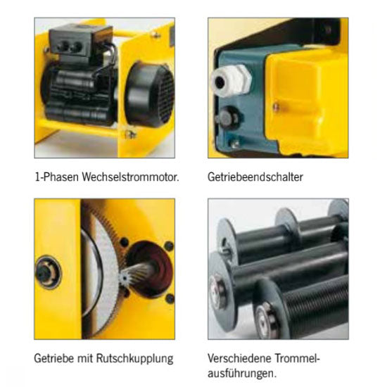 Yale® RPE Elektroseilwinde 250daN 230v